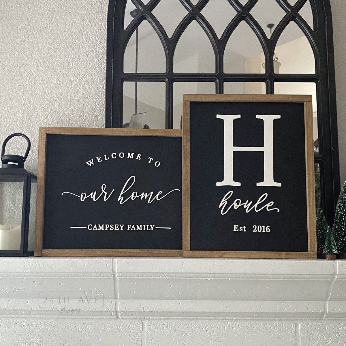 Personalized Wood Signs- Family Name Signs – 24th Ave Designs