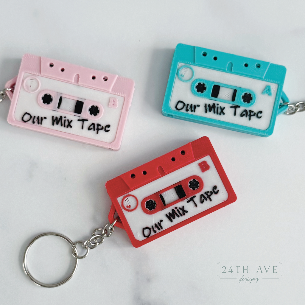 NFC Mixtape Keychain - 24th Ave Designs