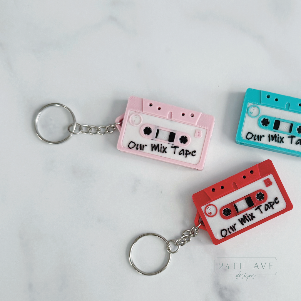 NFC Mixtape Keychain - 24th Ave Designs