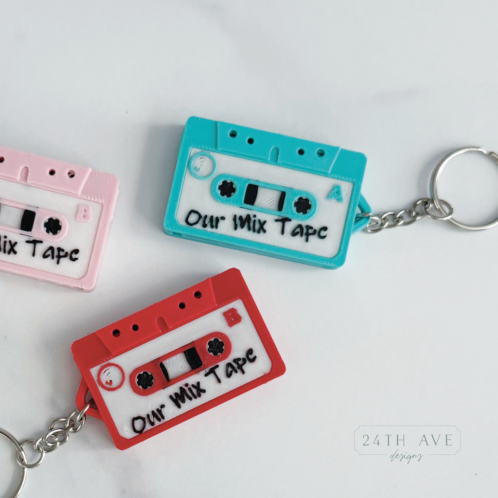 NFC Mixtape Keychain - 24th Ave Designs