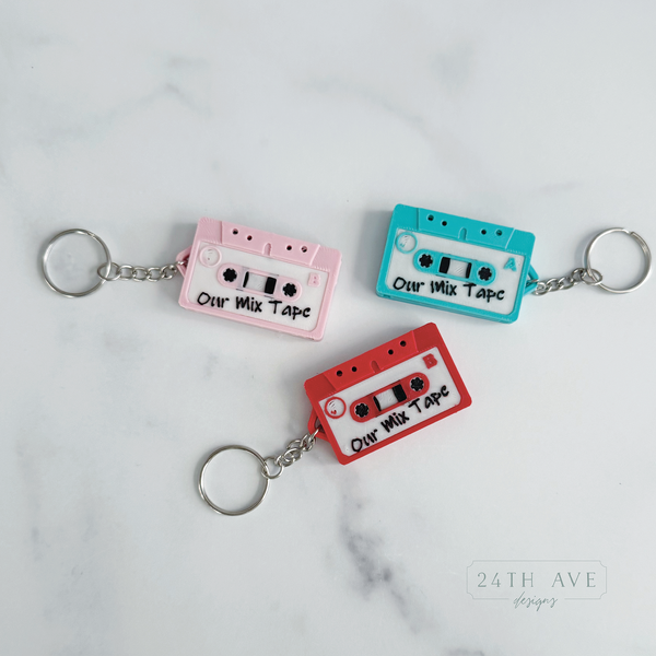 NFC Mixtape Keychain - 24th Ave Designs