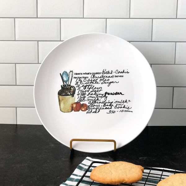 Handwritten Recipe Platter, Handwritten Recipe Plate, Family Recipe Plate - 24th Ave Designs