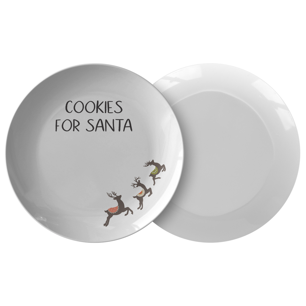 Cookies For Santa Plate - Reindeer, christmas cookie plate, Santa's cookie plate, christmas cookie plate