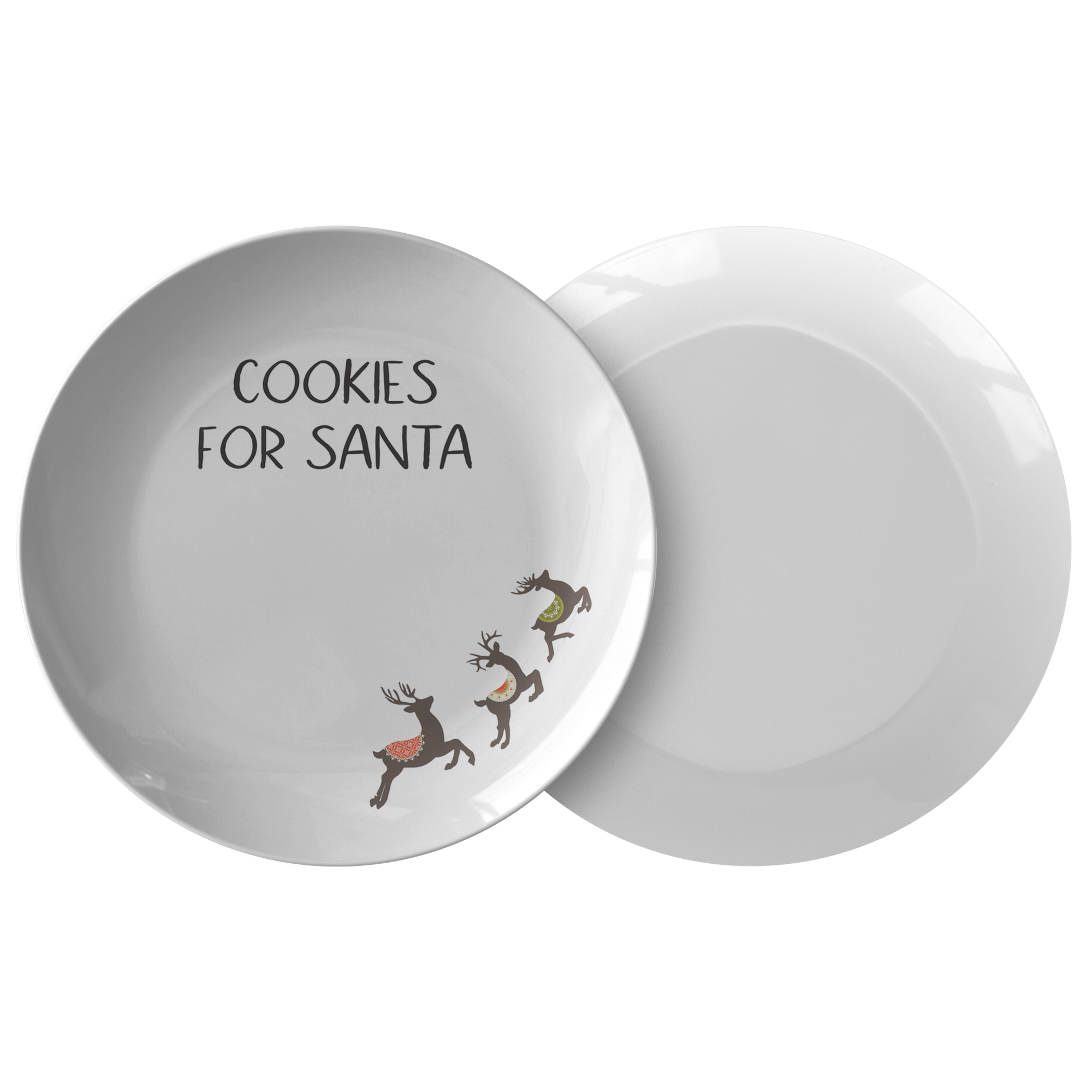 Cookies For Santa Plate - Reindeer, christmas cookie plate, Santa's cookie plate, christmas cookie plate