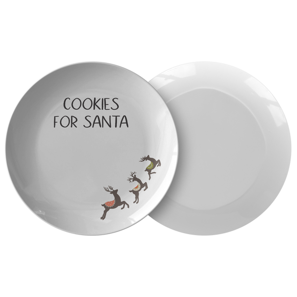 Cookies For Santa Plate - Reindeer, christmas cookie plate, Santa's cookie plate, christmas cookie plate